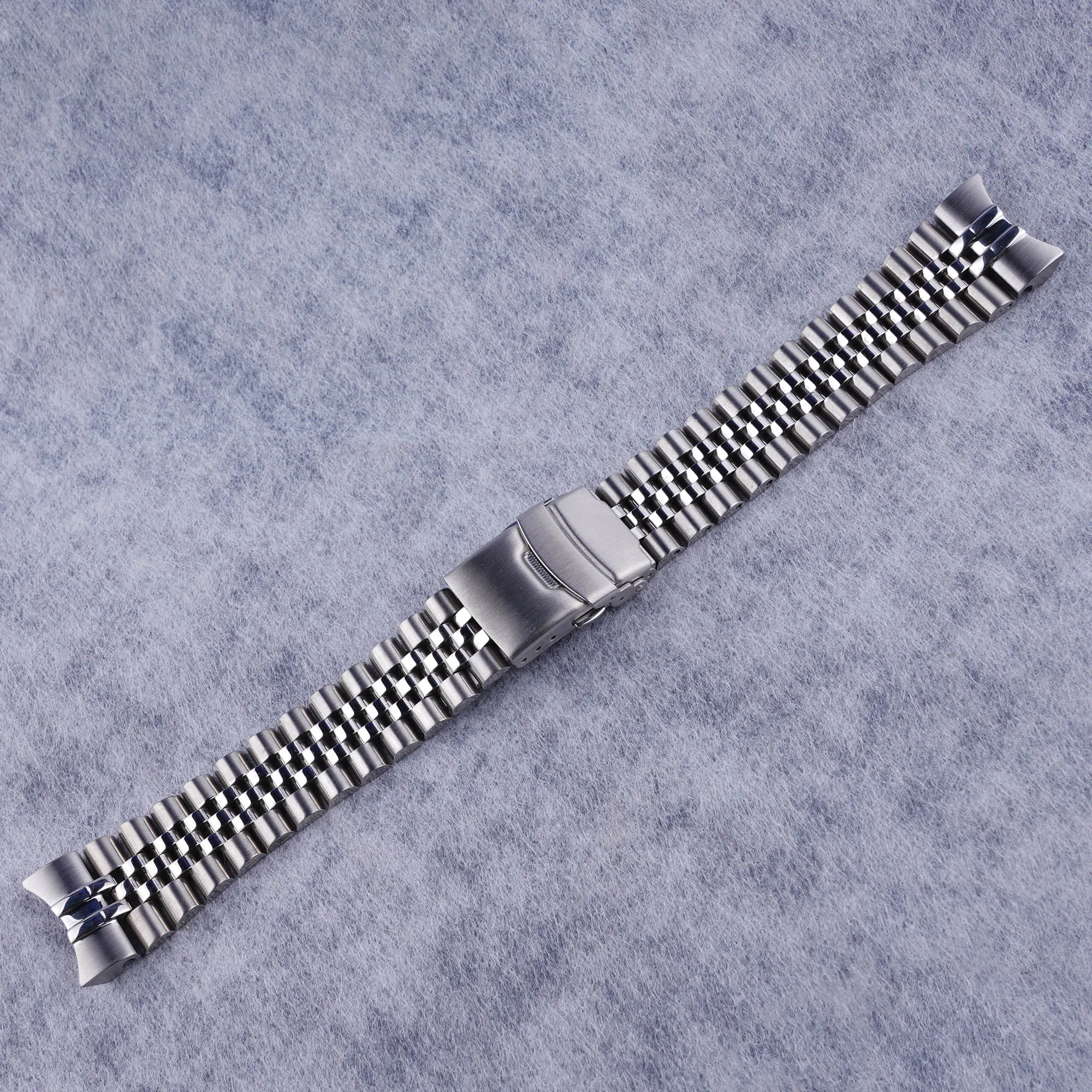 For Seiko Mini Sumo Watch SNZF15 SNZF17 SNZF19 22mm Solid Stainless Steel Screw-Style Watch Strap Bracelet by Carlywet