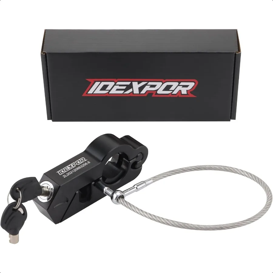 

Motorcycle Lock for Helmet Handlebar Combo Anti Theft for Motorcycle Moped Motorbike Scooters ATV Dirt Bike Street Bike