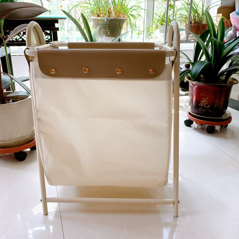 

Foldable Clothes Organizer Premium Dirty Clothes Bin for Apartment with Reinforced Frame Compartments with Carry Straps