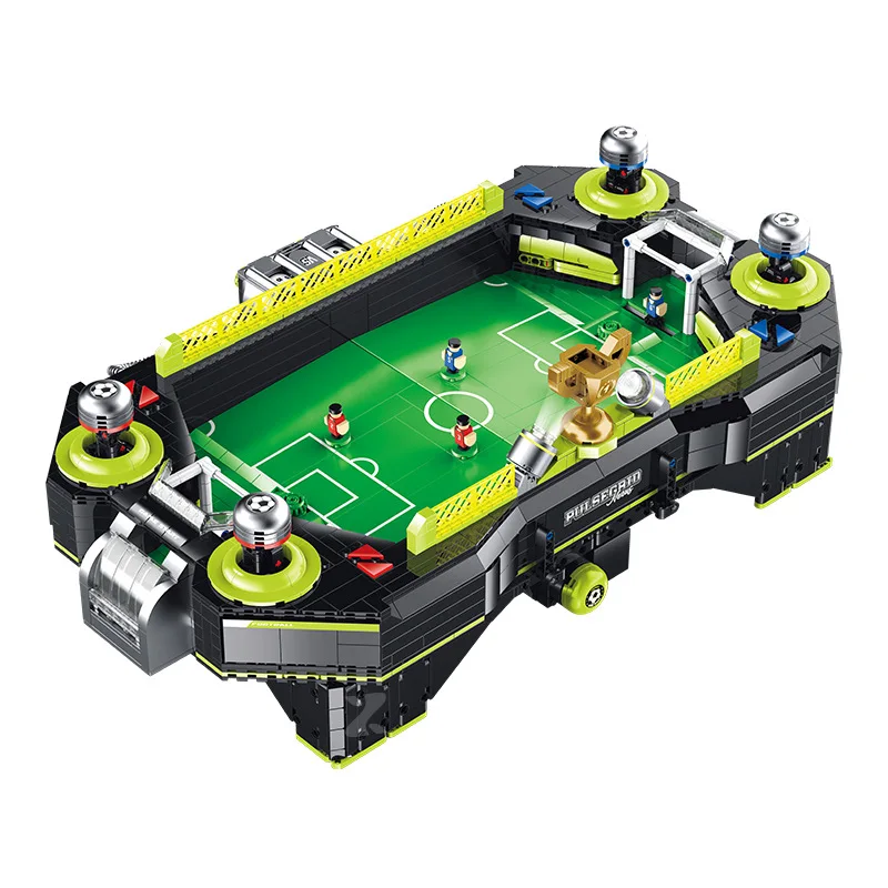 

В НАЛИЧИИ MOC, креативная футбольная игровая консоль, строительные блоки, кирпичи, сборка модели, игрушки «сделай сам» для детей, подарочный набор на день рождения