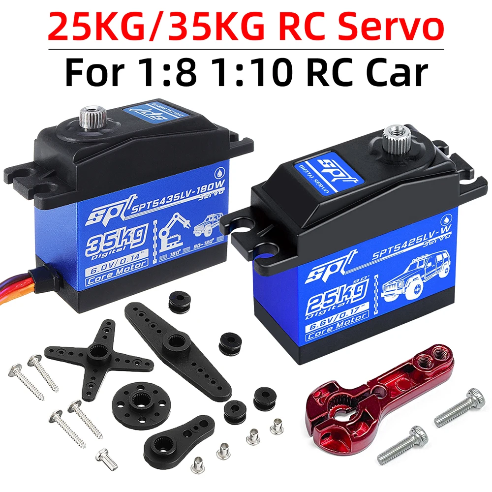SPT5435LV 35KG Serwo Cyfrowe z Metalowymi Przekładniami o Dużym Momencie Obrotowym do Modeli RC Crawler 1:8 1:10 SCX10 TRX4 D90