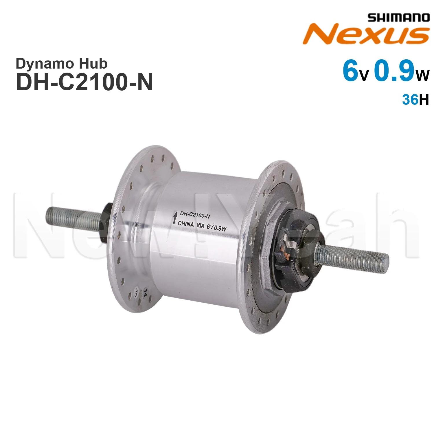 SHIMANO NEXUS Hub Dynamo DH-C2100-N 6V 0.9W Front Light LP-X101