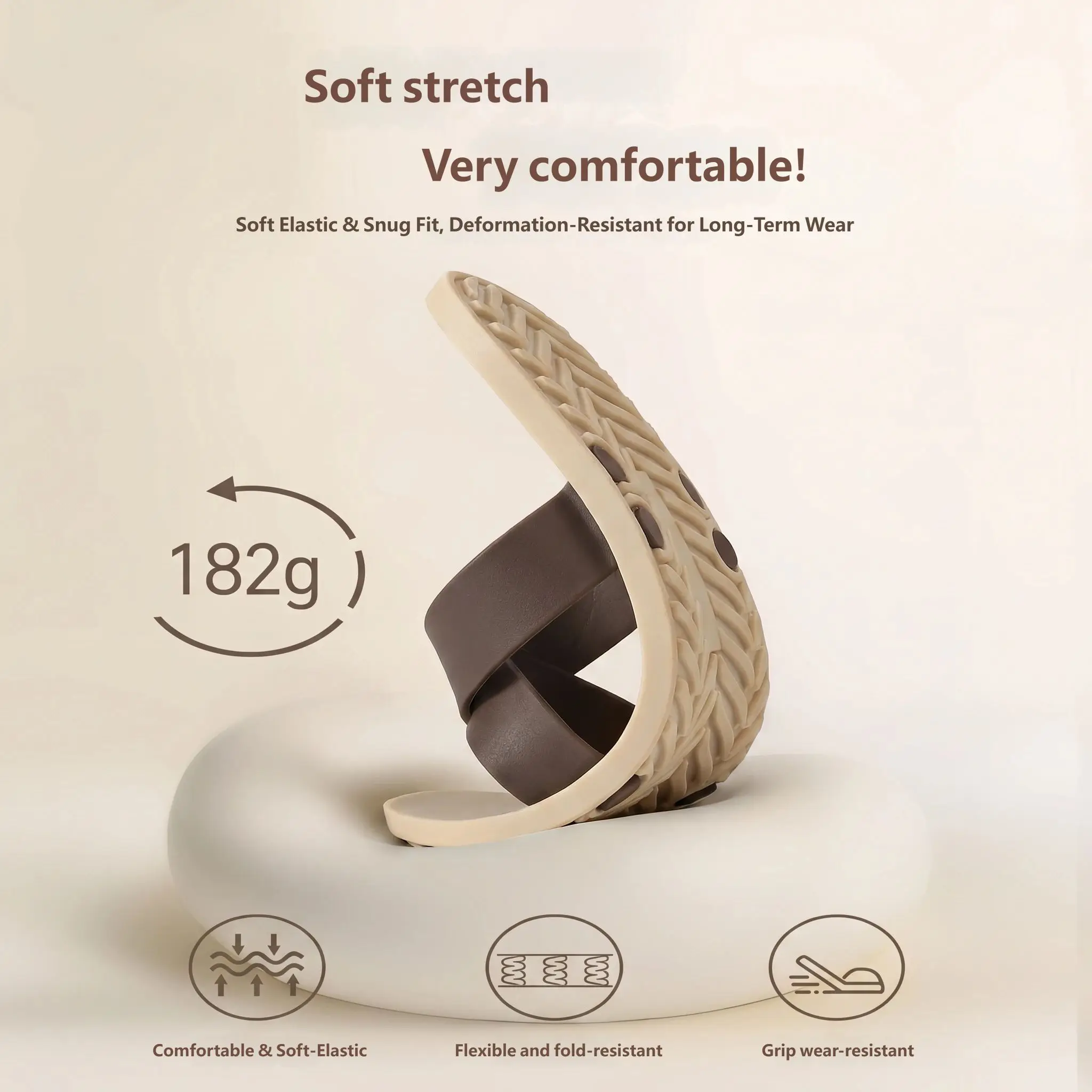 Women Cross‑Strap Slide Sandals Quick‑Drying Odorless Summer Beach Slippers Non‑Slip Flat Casual Outdoor Indoor Flip Flops