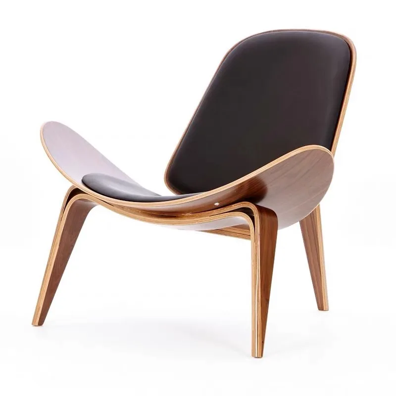 Danish designer chair shell chair smile chair Nordic leisure living room bedroom chair accent Sillas De Comedor furniture image 6