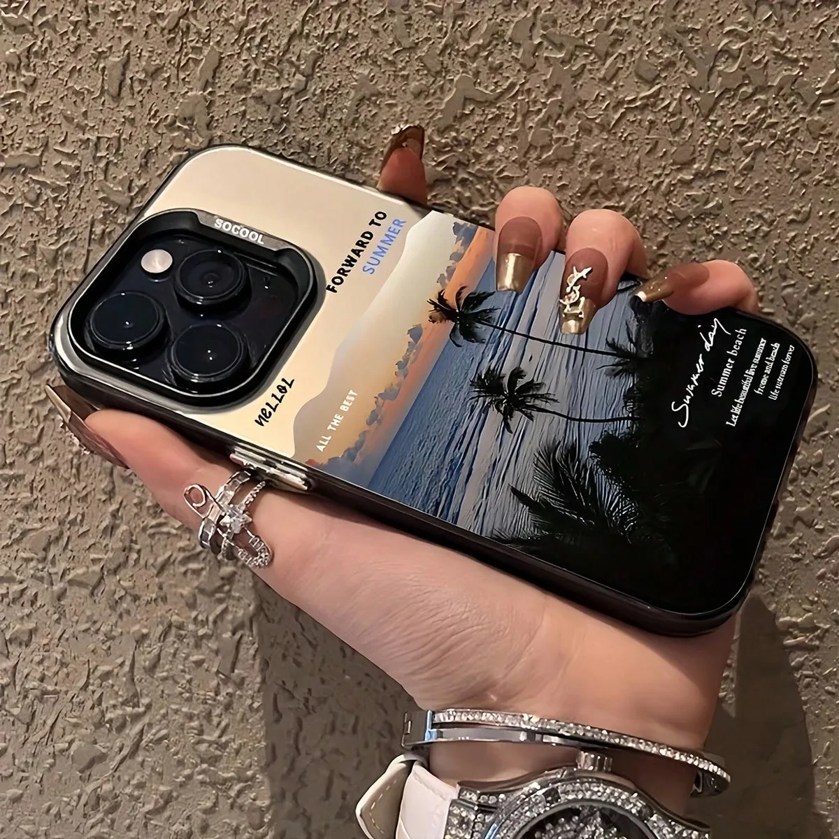 Seaside Coconut Tree Design TPU Basic Case for Xiaomi 14T 13T 12T Pro 11 Lite 5G 15 14 13 12 11 Shockproof Hard Back Laser Cover