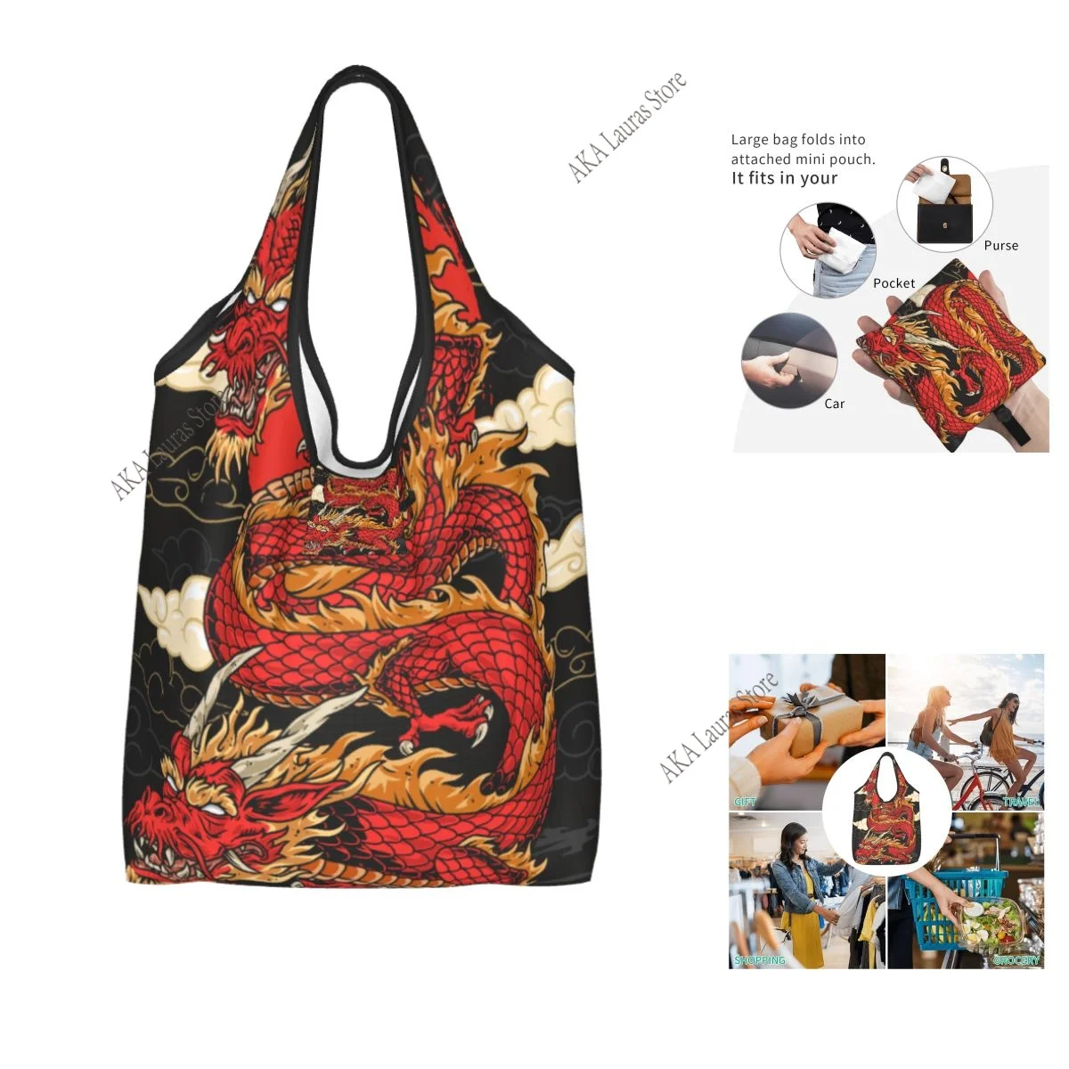 

Сумка через плечо Dragon Snapback Женская сумка Большая сумка многоразовая сумка