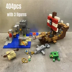 404pcs Pirate Ship Big Adventure Building Blocks MOC 21152 Toys for Children Birthday Christmas Gift