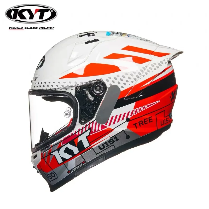 Original KYT TE Motorcycle Helmet ECE DOT Certification Full Face Double Lens Racing Off-road Helmet Capacetes Cascos Para Moto