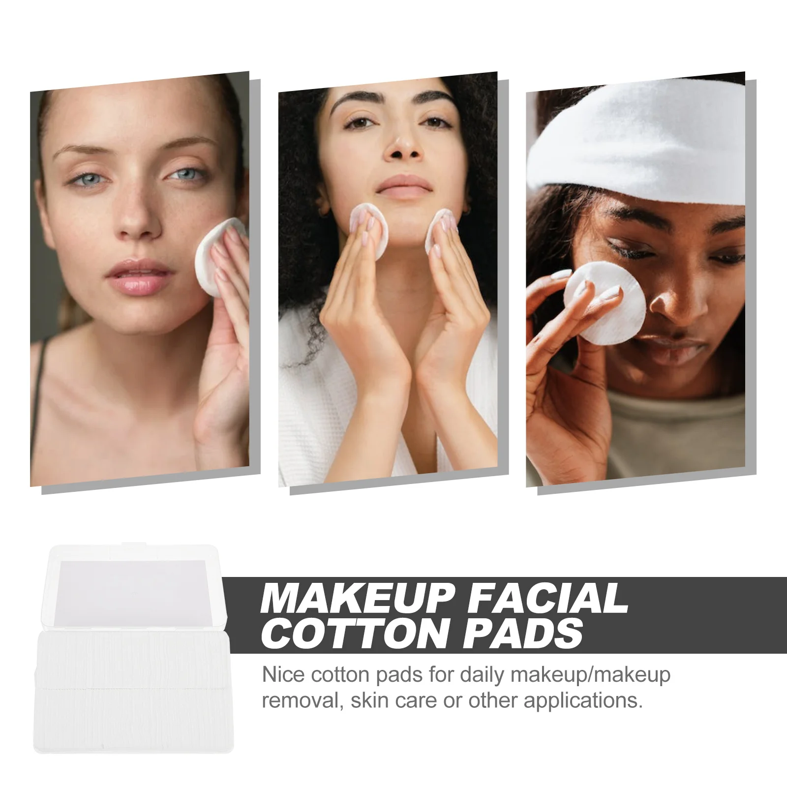 

1000Pcs Facial Cotton Pads Premium Soft Makeup Removal Pads Lightweight Disposable for Skin Care Face Makeup Cotton