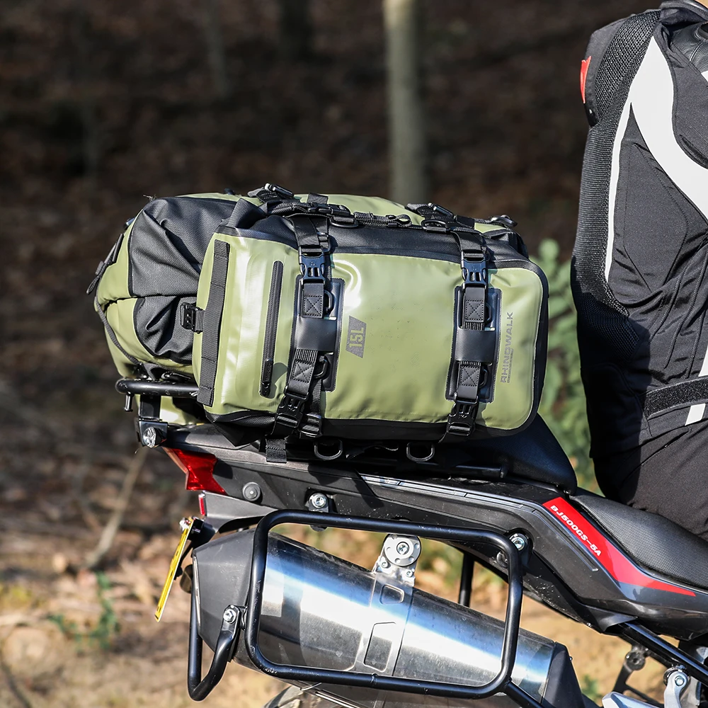 Rhinowalk オートバイテールバッグ 100% 防水サ - Cycling Gear Backpack のレビューと価格
