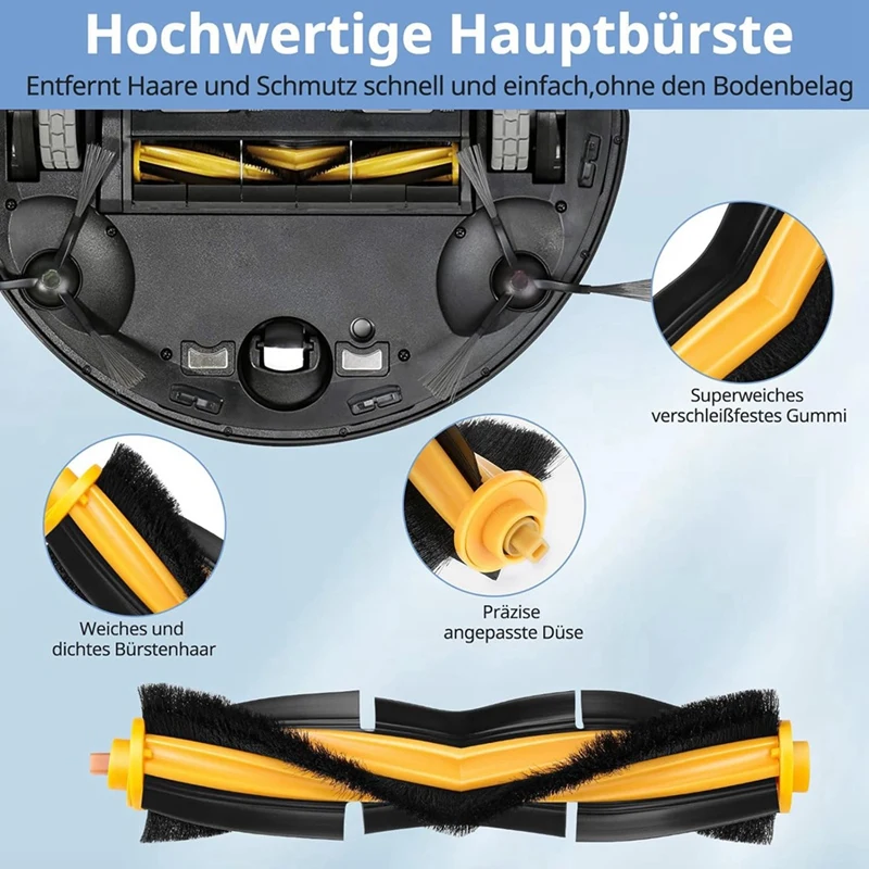 B06B-For Ecovacs Deebot N8, T8, N8/ N8+/ N8 Pro/ N8 Pro+/ N7,T8/ T8+/ T8 AIVI/ T8 AIVI+/ T8 MAX,T9/ T9+ 950 920 Brush Filters