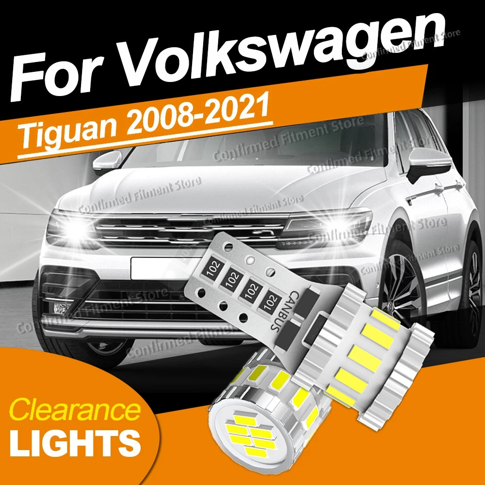 Für Volkswagen VW Tiguan 5N MK2 MK1 Allspace 2008-2018 2019 2020 2021 2PCS Hohe Qualität W5W T10 Canbus LED umrissleuchte