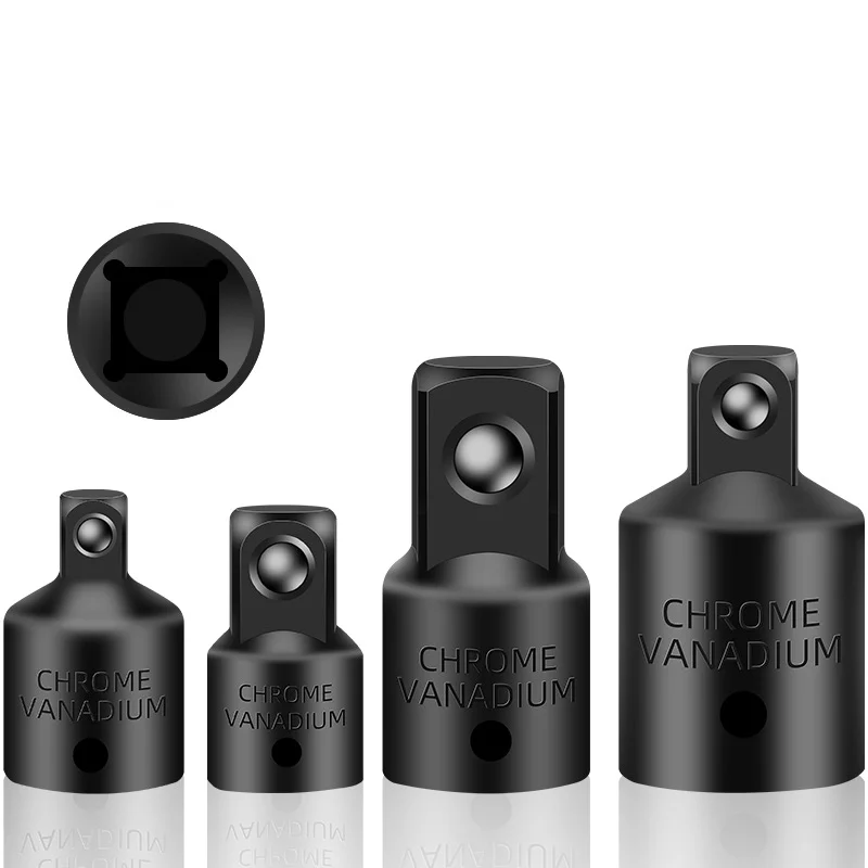 

4PCS Impact Socket Adapter Reducer Set 1/2 3/8 1/4 inch Use Wrenches Drills in Auto and Impact Driver Construction Work Tools