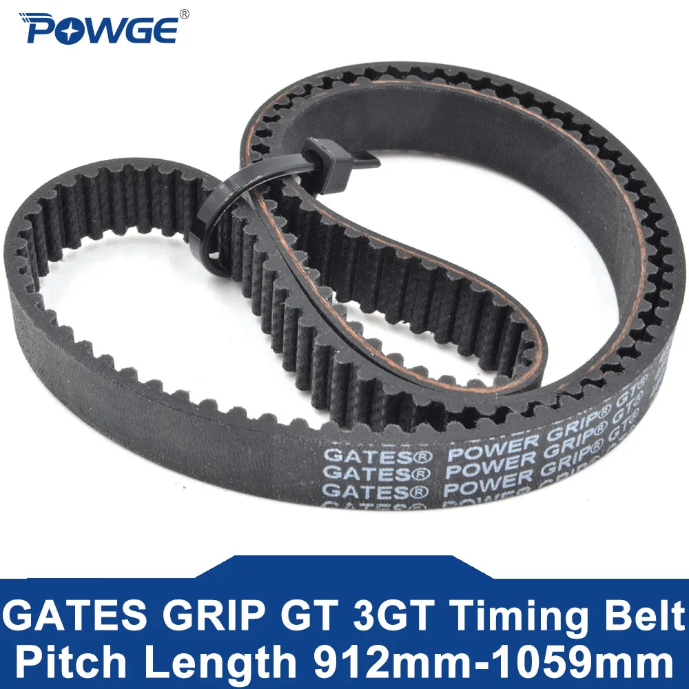 

POWGE GATES 3GT Timing belt Lp=912 924 927 936 948 960 963 966 972 981 993 996 1005 1008 1014 1050 1059 1059 Width 6-20 Rubber