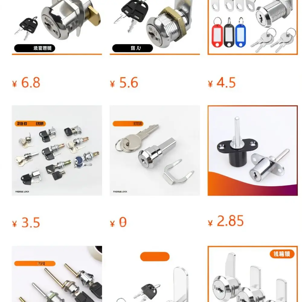 Advanced Three Level Management Cam Lock WT0703 Zinc Alloy Drawer Lock For File Cabinet Office Furniture Security Parts