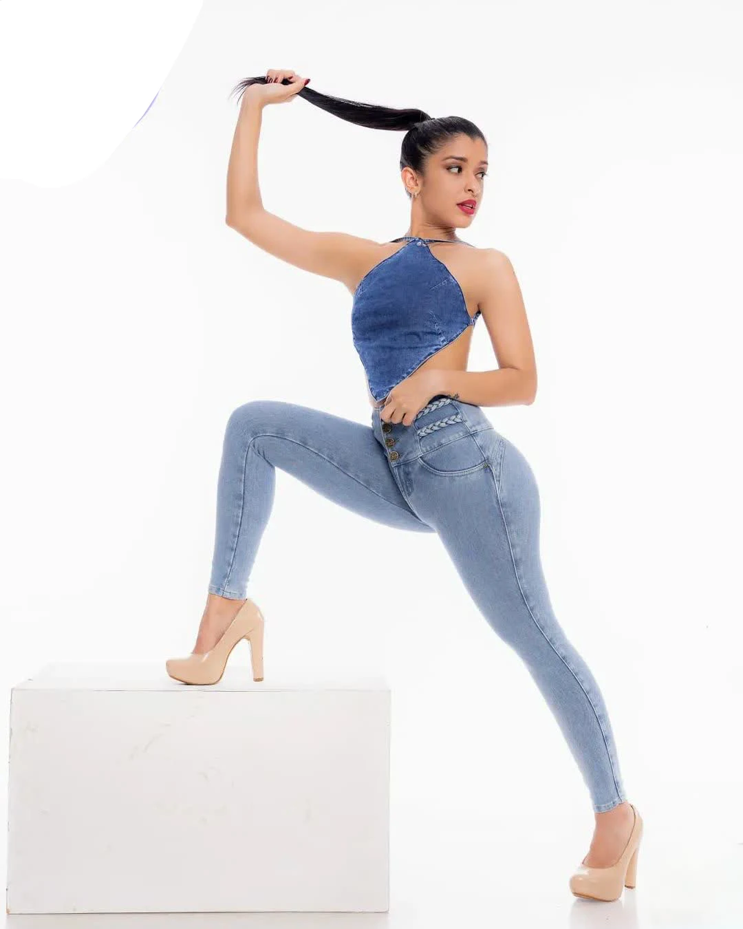 Skinny Jeans High Waist Tummy Control Underwear with Butt Lifting Effect High Waisted Shaping Pants for Women slimming body