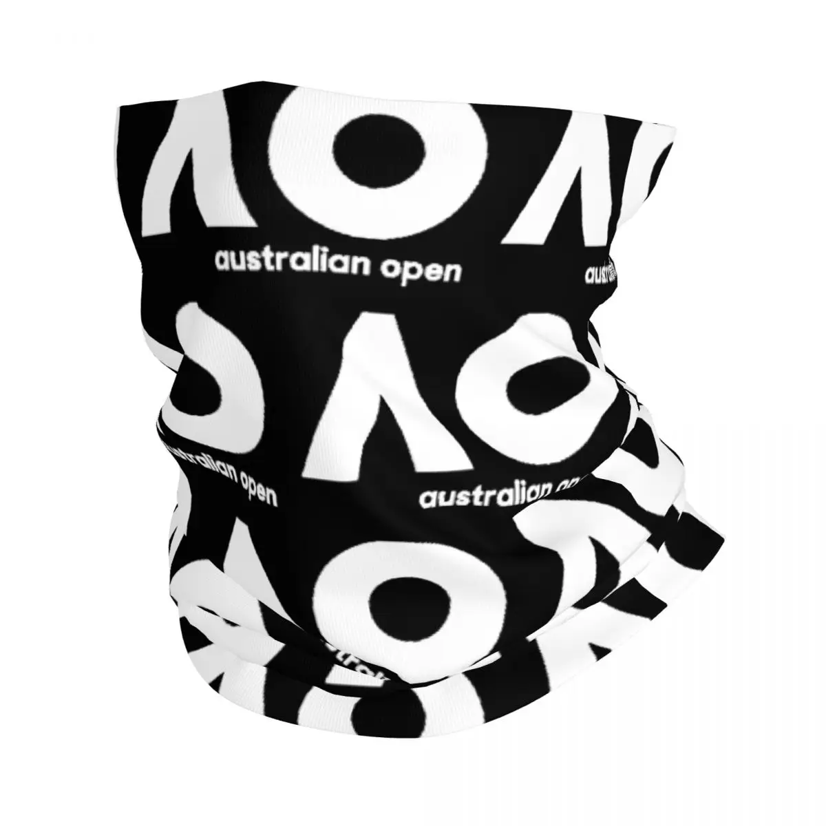 Australische Open Hals Gaiter Bedrukt Unisex Gezichtsmasker Sjaal Warme Hoofdband Wandelen Winddicht