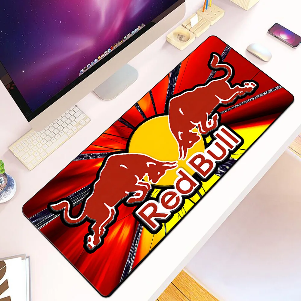 

Hot red logo Bullfightings Mousepad HD Printing Computer Gamers Locking Edge Non-slip Mouse Pad XXL90x40cm Keyboard PC Desk Pad
