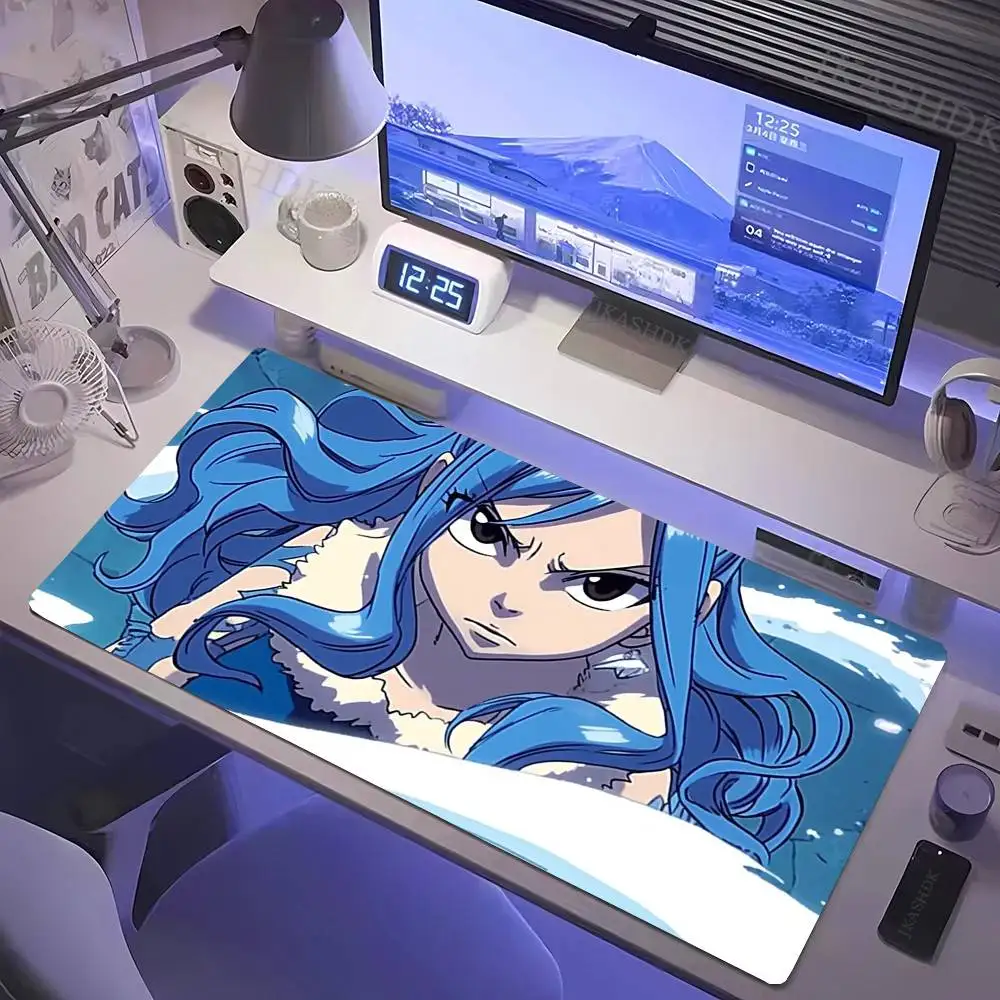 Juvia Animation Fairy Tail Mousepad Non-slip Suitable For Office Computers Laptops E-sports Game Desk Mats XXL Keyboard