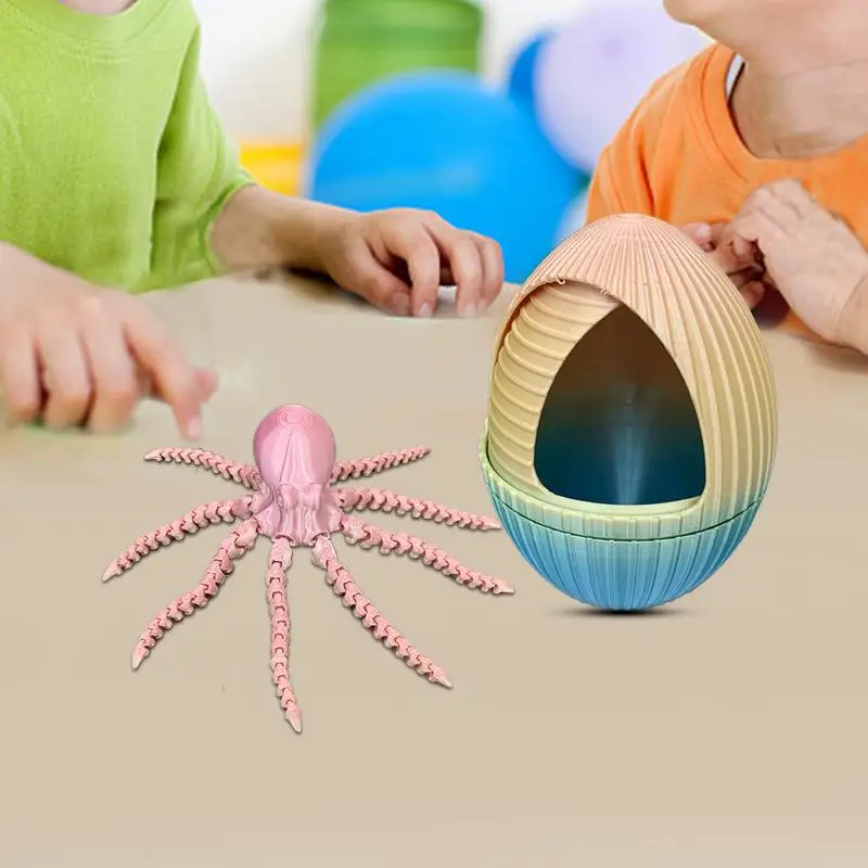 Giocattoli stampati in 3D Divertenti giocattoli Fidget per bambini Pianeta Polpo Giocattolo antistress Giocattoli decorativi da scrivania per bambini e adulti