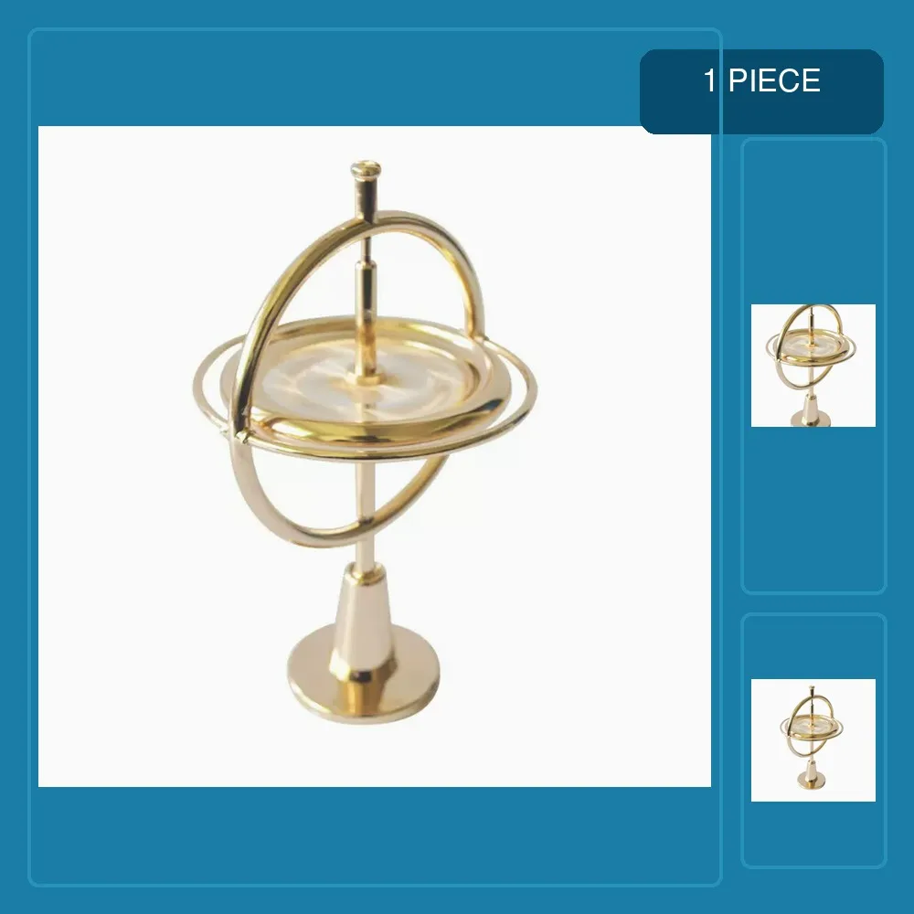Metal gyroscope anti-gravity adult decompression artifact science and education toy rotation balance black technology machinery