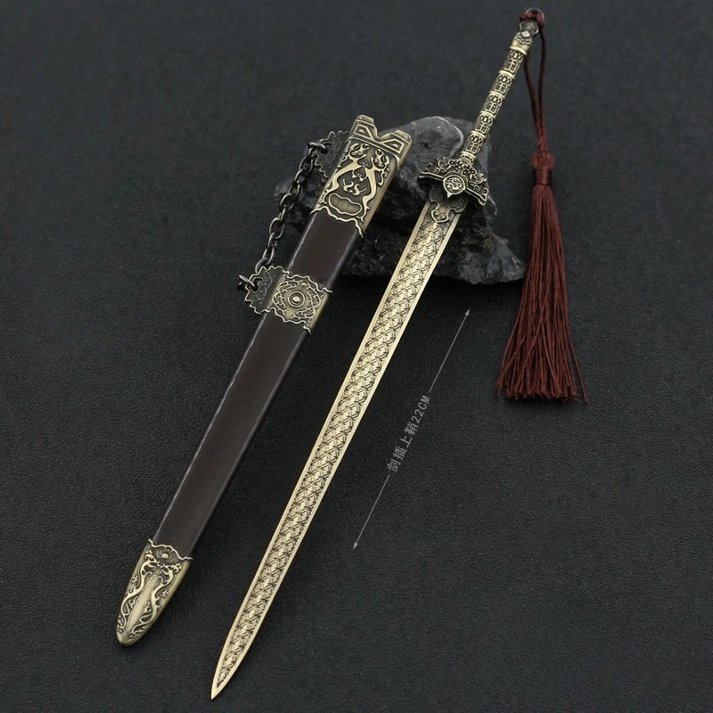 

Promotion Discount Samurai Swords Wanshi Bow Katana Props Model Game Peripherals Metal Katana Cosplay Boys Toys Ornaments Crafts