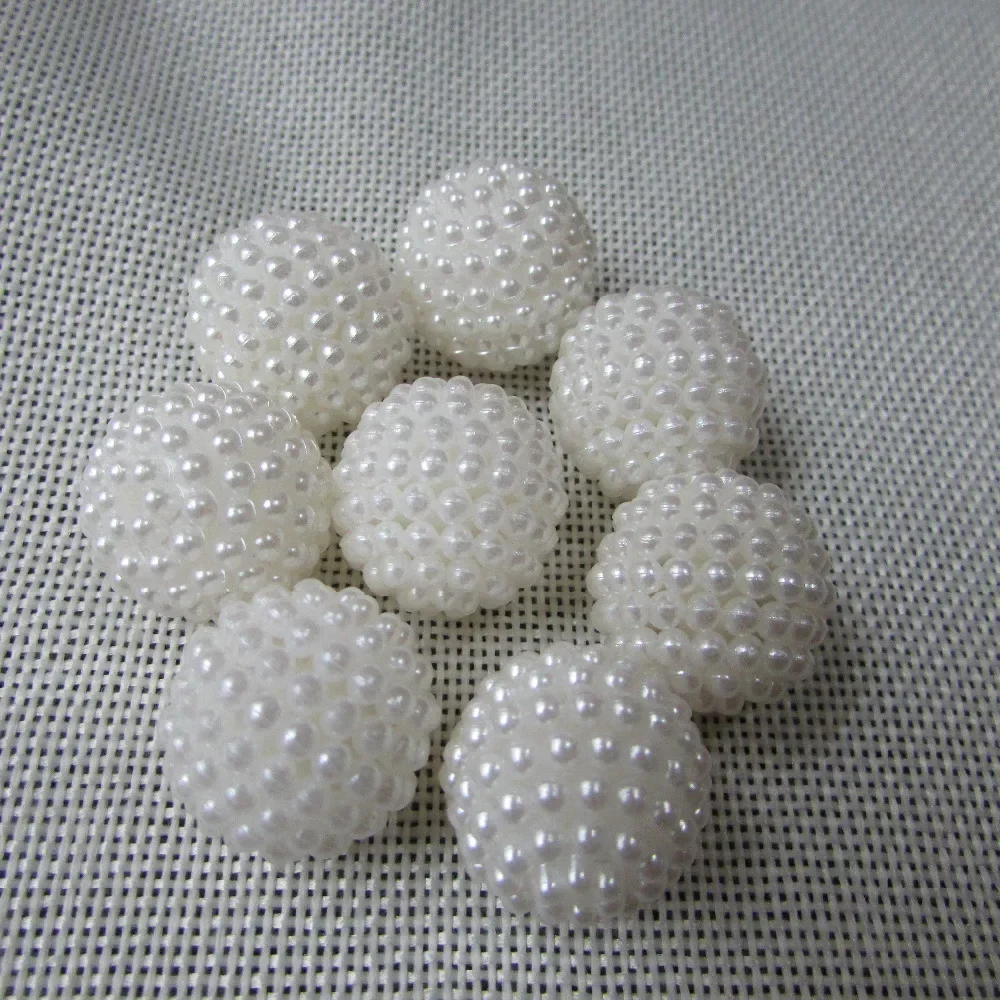 ivory tint ABS waxberry ball pearl500g DIY originality handwork material wholesale mobile phone hairdressing essential 10mm-25mm