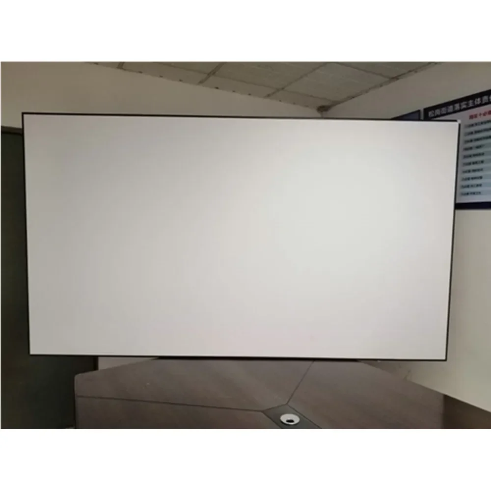 Ultra-thin bezel PET crystal, ultra-short focus wall-hung narrow frame, removable UST projection screen