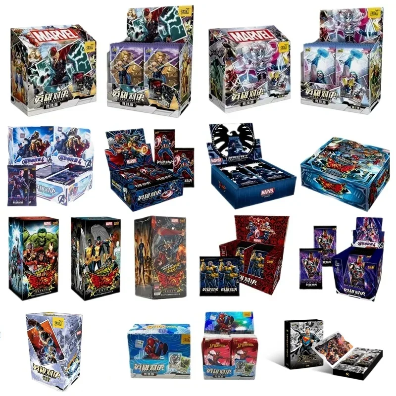 Kayou Echt Marvel Avengers Iron/Spider Man Film Anime Collection Brons Flash Kaart Uit Print Hero Battle Game jongen Geschenken