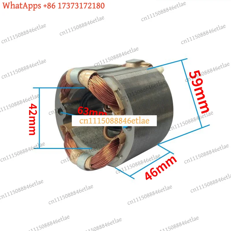 Armature Rotor Stator Coil 8Teeth for Hitachi PR‑38E 38E Electric Impact Hammer Drill Replacement Repair Parts