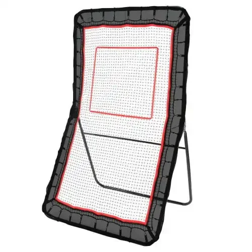 

Lacrosse Rebounder for Backyard, 4x7 Ft Volleyball Bounce Back Net, Pitchback Throwback Baseball Softball Return Training Screen