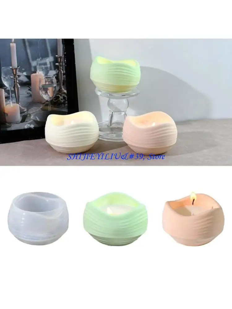 

E21F волнистая симметрия силиконовая форма для подсвечника силиконовые формы для рукоделия для свечей