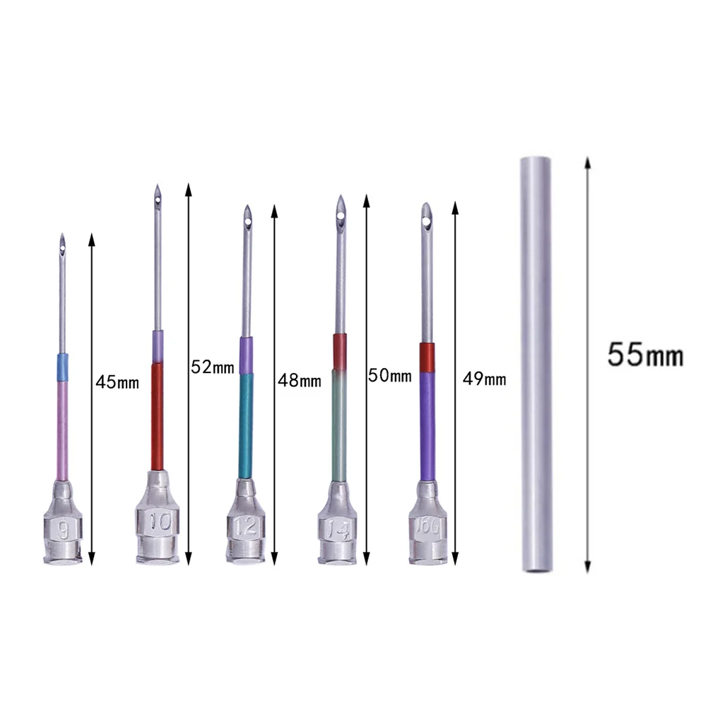 

4PCS Sewing Embroidery Stitching Punch Needle Handle DIY Craft Tool Guide Stamp Flower Pin Set with Handle and Bottle for Home S