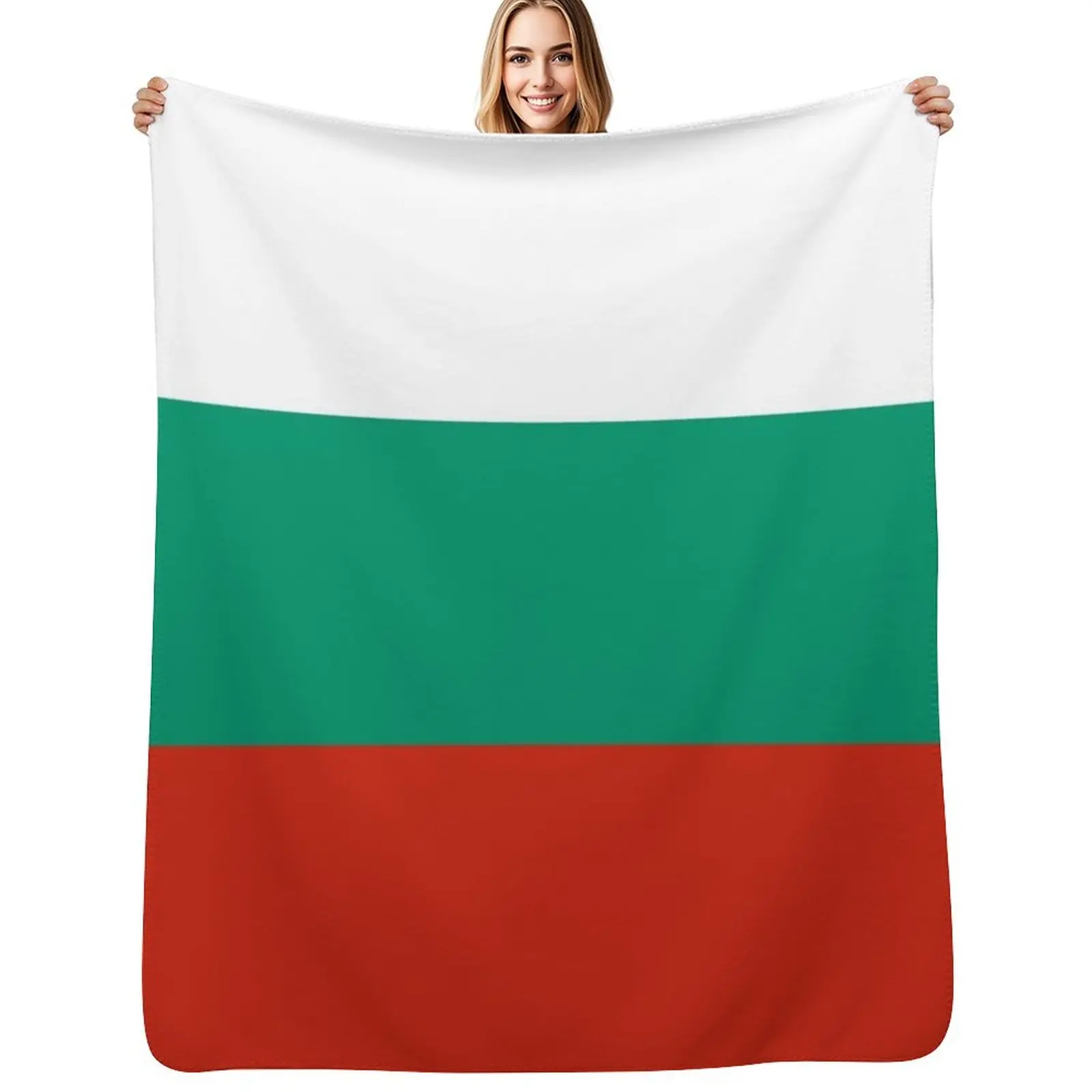 

Flag of Bulgaria Throw Blanket Warm Napping Blanket for Office Couch Bed