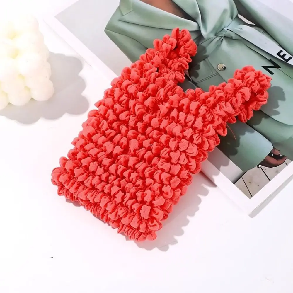 

Shopping Bag Bubble Foldable Stretch Bag Large Capacity Chiffon Pleated Flexible Handbag Multi Purpose Handheld