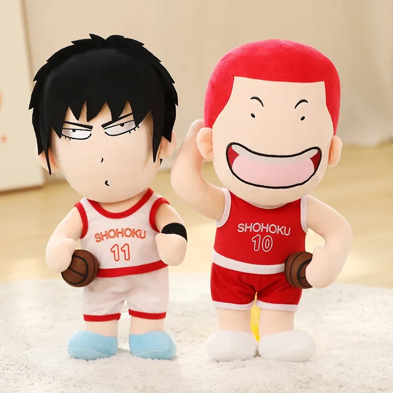 

16/35/45cm Anime Plush Toy Large Kawaii Sakuragi Plush Doll Rukawa Maple Living Room Decoration Gift for Kids Boys and Girls