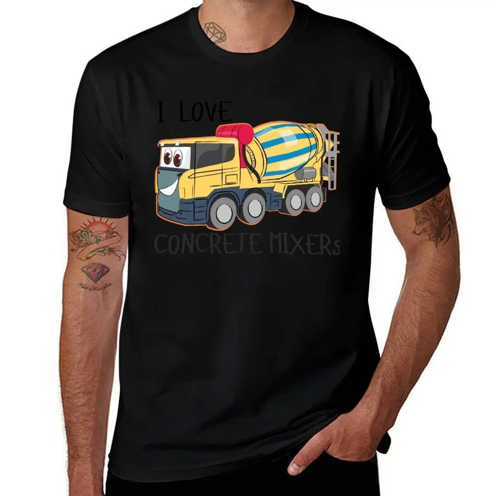 Concrete Mixer Cement Truck For Kids T-Shirt Construction Work Tee Shirt