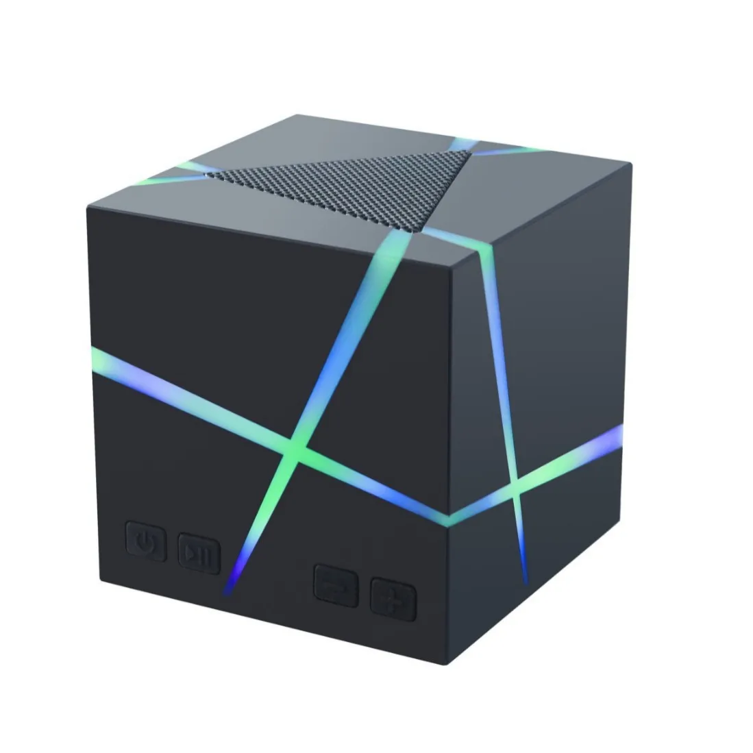 Best Selling RGB Cube Speaker for 5.3 Speakers Outdoor Car Slot Subwoofer, Compact Mini Desktop Home Plastic Speaker