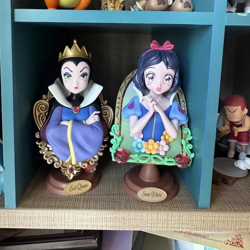 Disney Princess Mirror Secret Series Ariel Cinderella Aurora Snow White Jasmine Surprise Desktop Model Ornaments Creative Gifts