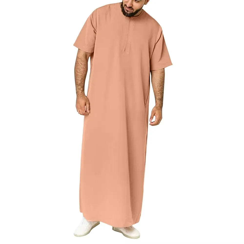 Jubba Thobe Per Uomo Abbigliamento Musulmano Islamico Moda Marocchino Arabo Saudita Dubai Oman Inverno Lungo 5XL Plus Size Caftano Casuale