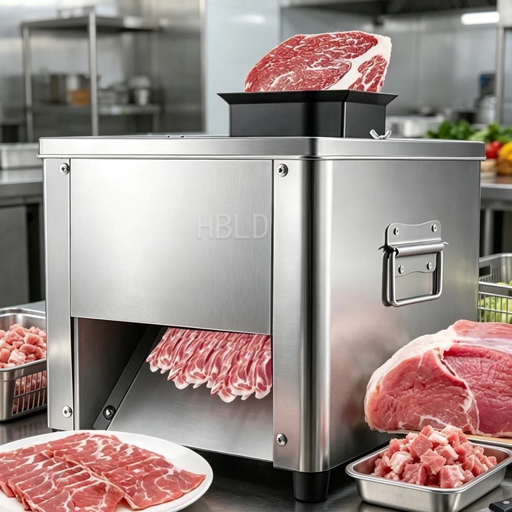 Meat Cutting Machine Commercial Electric Meat Slicer Stainless Steel Shredder for Deli