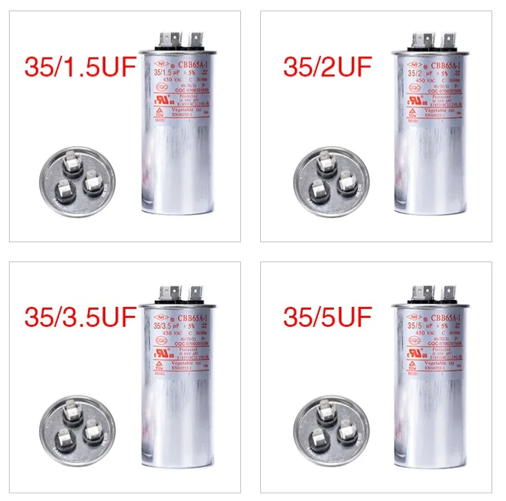 Cbb65 25 + 2uf 450v capacitor condicionador de ar