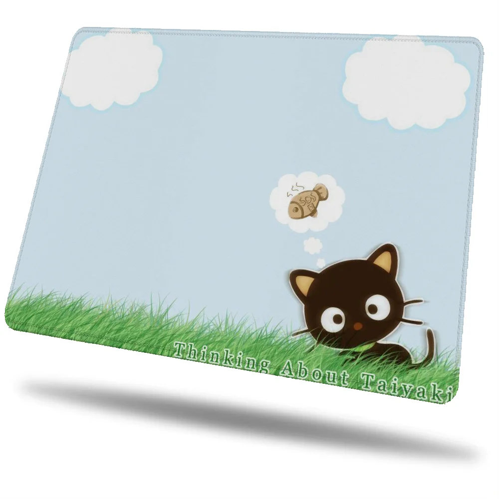 Cute Mouse Pad Anime Chococat Desk Accessory Small Game Mats Mousepad Company Pc Gamer Girl Gaming Laptop Table Mat Accessories