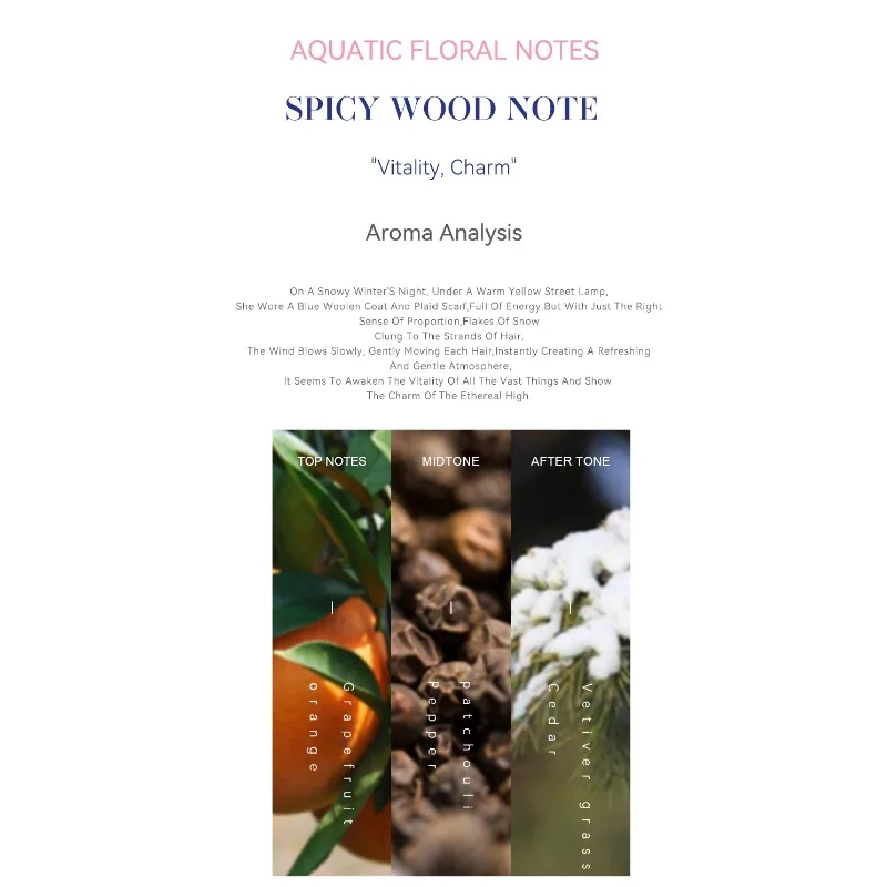 우아한 무한한 하이힐 향수 30ml 신선한 수생 향기 시대를 초월한 세련미를 위한 삼나무 파출리와 감귤 노트