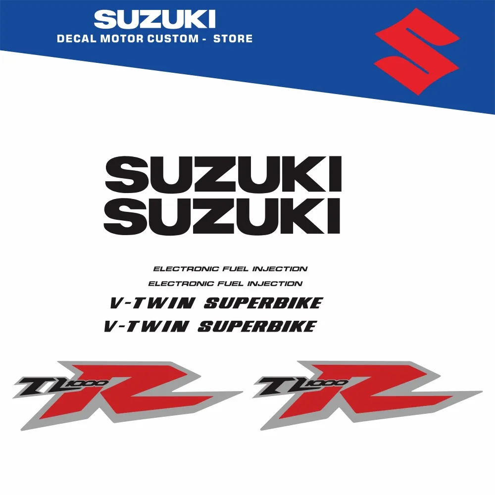 

Body decoration protection sticker motorcycle reflective decal for SUZUKI TL-1000-R TL1000R 1999-