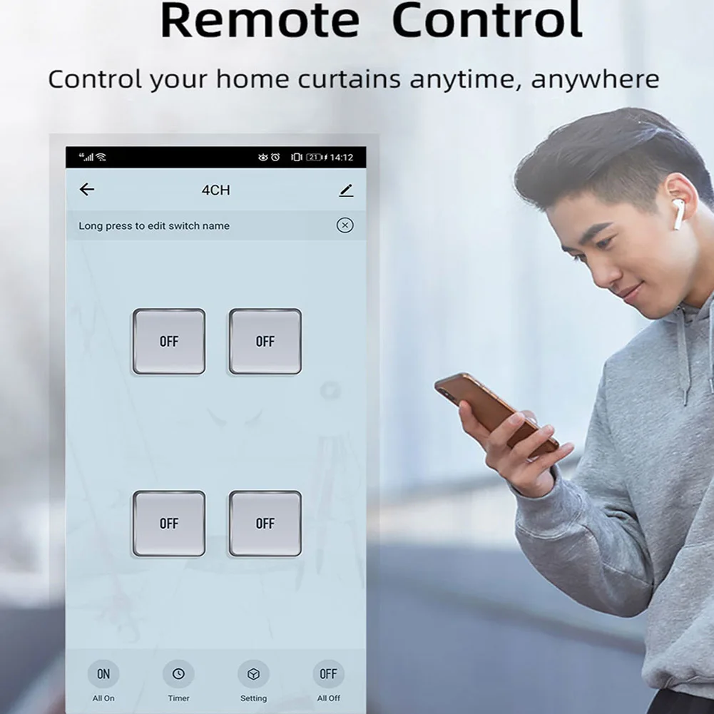 2CH WiFi/زيجبي الهاتف APP التحكم عن بعد التيار المتناوب/تيار مستمر 7-32 فولت لاسلكي للتحكم عن بعد RF 433 ميجا هرتز لتقوم بها بنفسك أتمتة المنزل الذكي للوصول إلى الباب #6