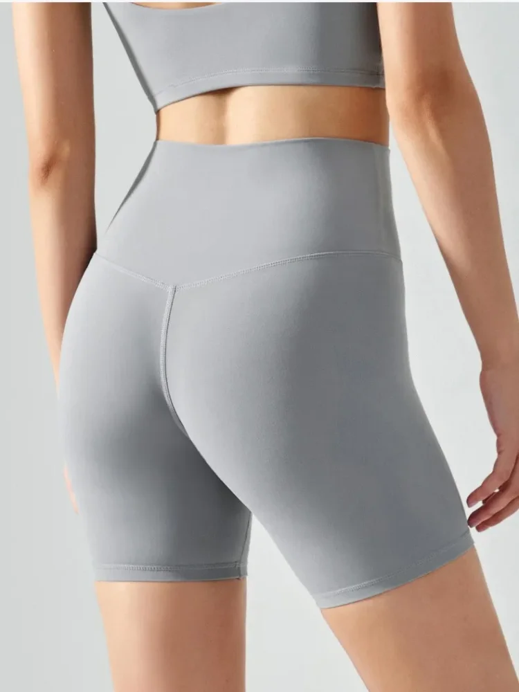 Summer Yoga Sports Shorts Woman\'s Tight Booty Cycling Shorts Naked High Waist Breathable Quick-dry Fitness Shorts Gym Shorts