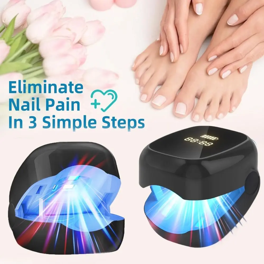 Traitement Laser efficace des champignons des ongles, lumière LED, dispositif Portable et pratique pour les ongles, lampe Rechargeable pour enlever les champignons des ongles