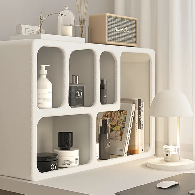 

Perfume Cosmetics Shelf Office Desktop Bookshelf Baffle Storage Cabinet Home Living Room Glass Water Cup