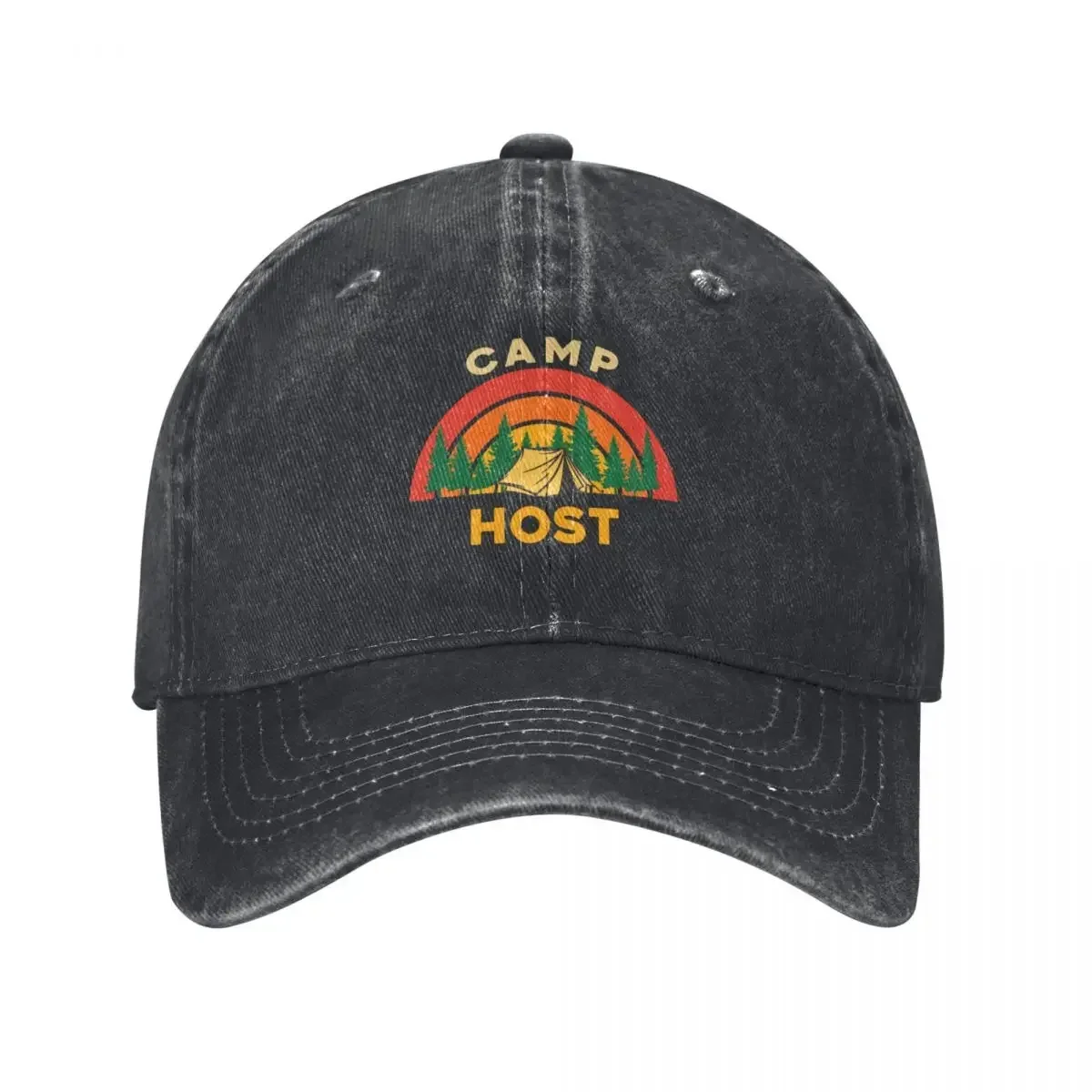 Camp Host Baseball Cap sun hat Custom Cap Vintage tea Hat Male Women's